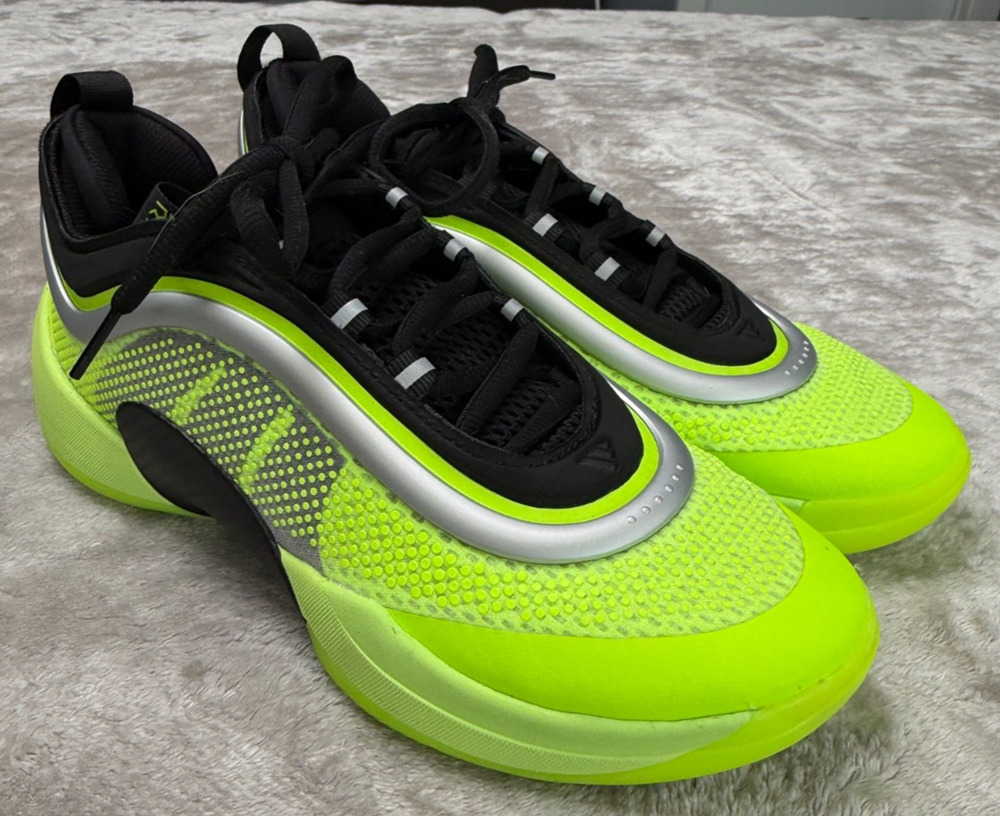 Adidas D.O.N. Issue 6 Outer Limits Black Neon Green Sneakers Mens Size 7 JQ2252